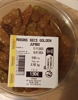 Raisins secs golden jumbo