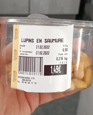 Lupin en saumure