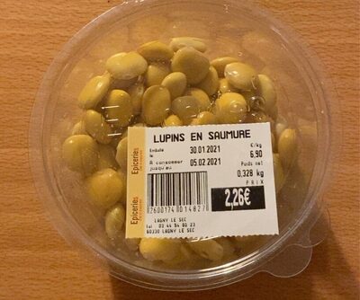 Lupins en Saumure front packaging