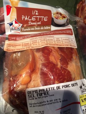 Palette demi sel fumee