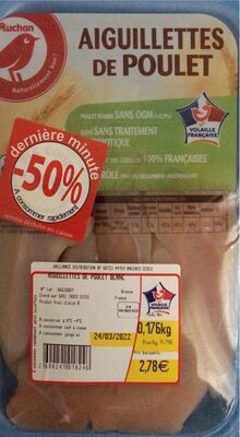 Aiguillettes de poulet front packaging