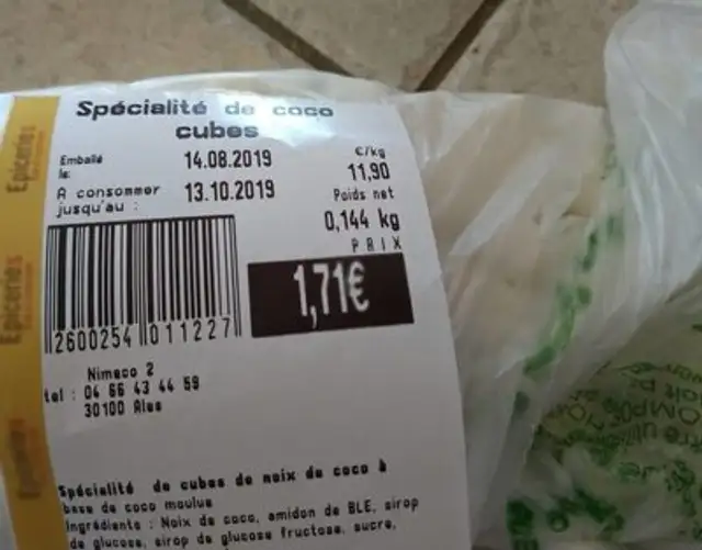 Spécialité de coco cubes