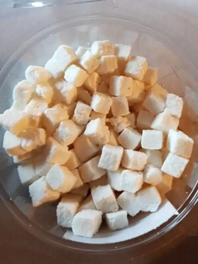 Noix de coco en cubes