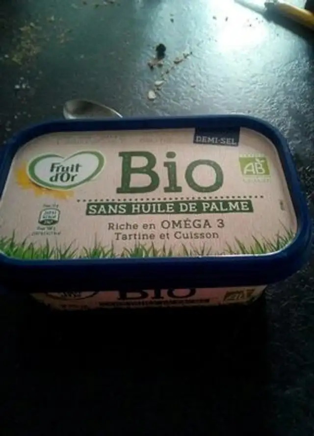 Beurre demi-sel bio et sans huile de palme
