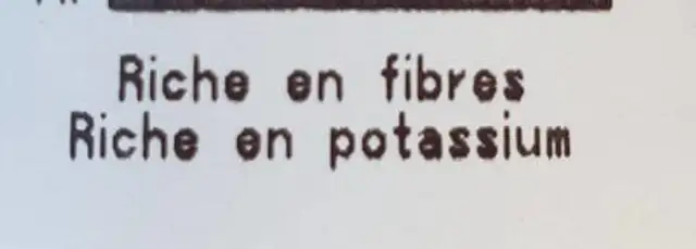 Mélange Vitalité ingredients label