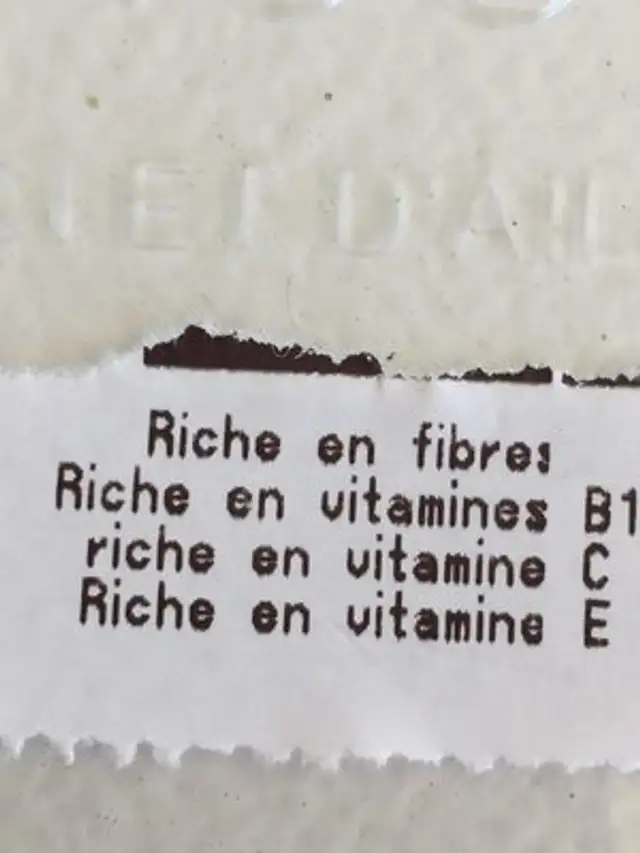 baies de goji sechees ingredients label