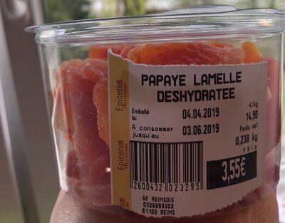 Papaye deshydratée