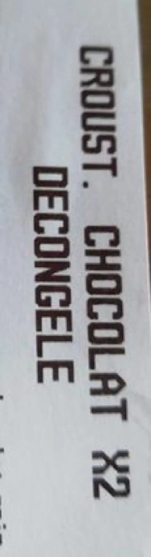 Croust. Chocolat U