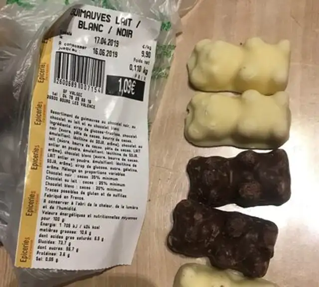 Guimauves lait/blanc/noir