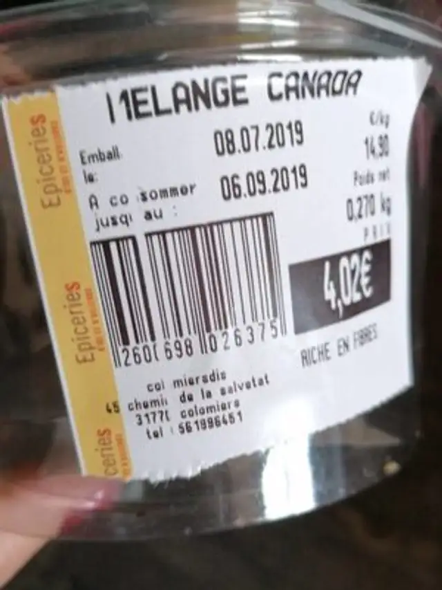 Mélange Canada fruits secs