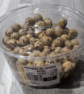 Arachides au sésame front packaging