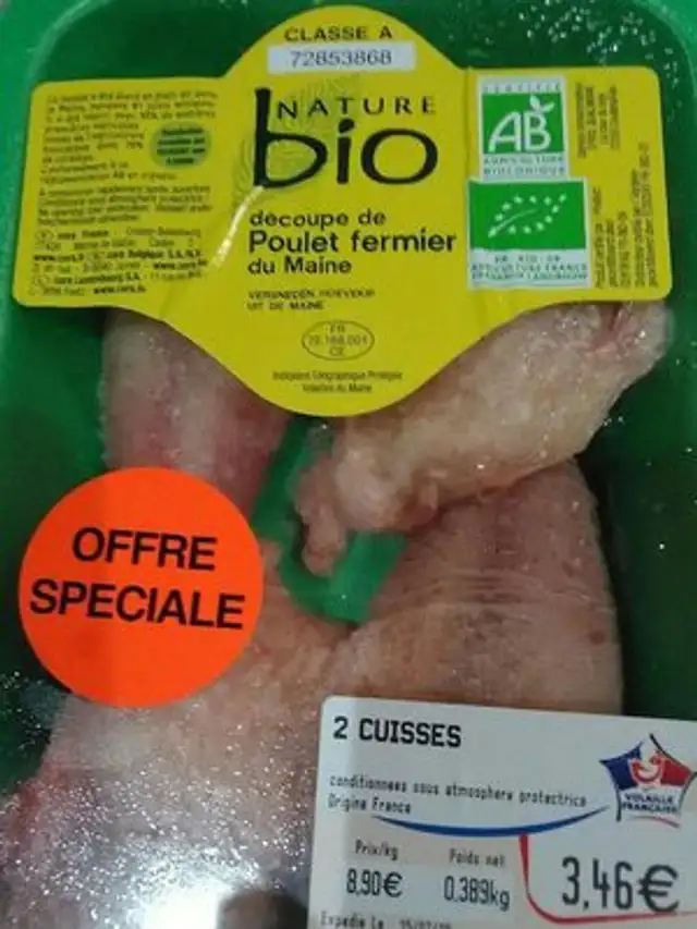 2 cuisses de poulet