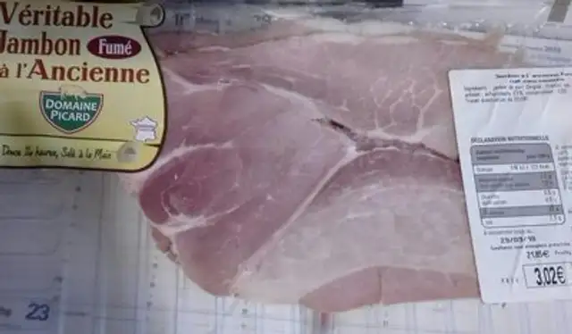 Véritable jambon à l'ancienne front packaging