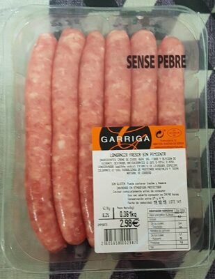 Longaniza sin pimienta