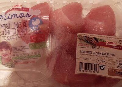 Medallones de solomillo de pavo front packaging