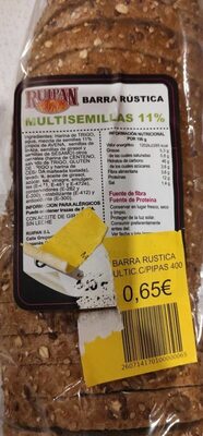 Barra rústica multisemillas