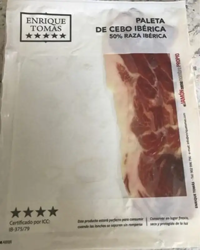 Paleta de cebo iberica