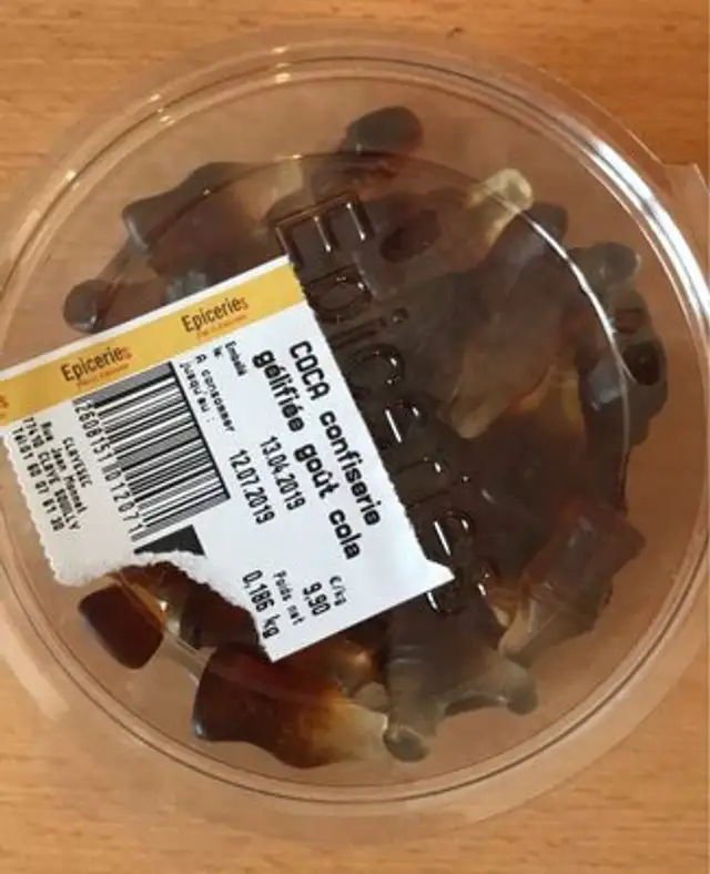 Confiserie gélifiée goût cola