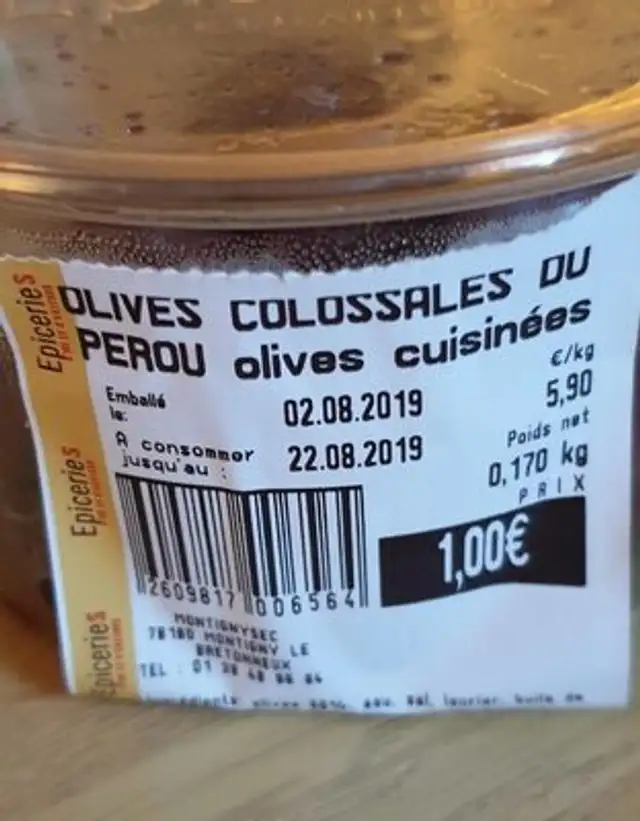 Olives Colossales Du Perou