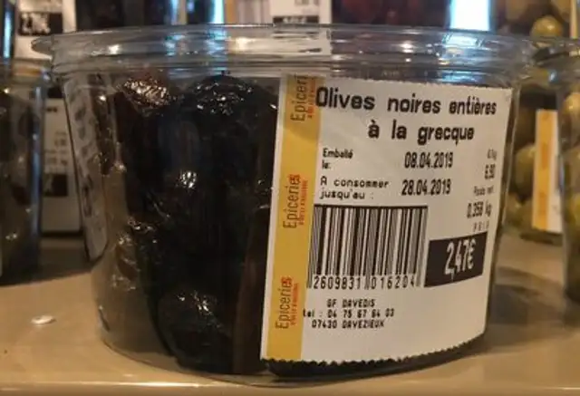 Olives noir a la grecque