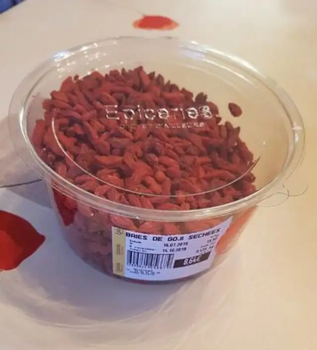 Baies de goji sechées