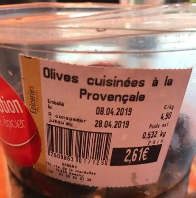 Olives cuisinées