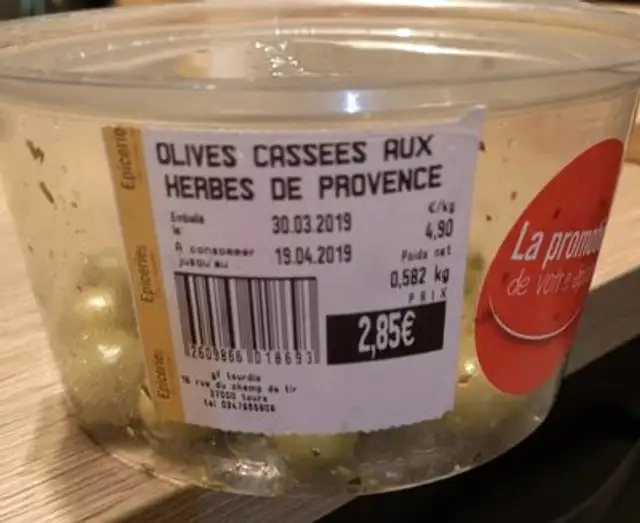Olives aux herbes de Provence