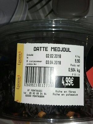 Dattes Medjoul