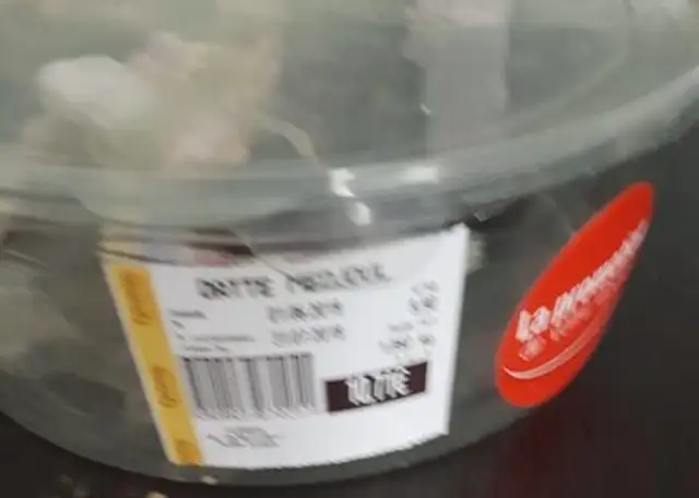 Date nutrition facts table