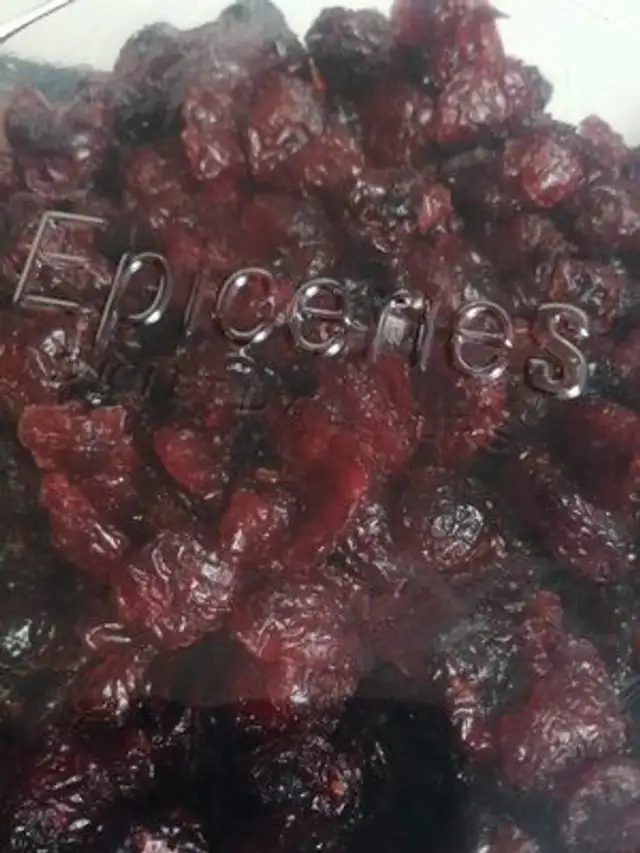 Cranberries séchées en moitiés