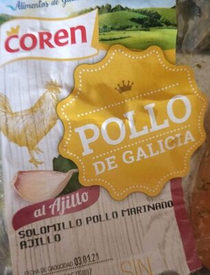 Solomillo Pollo Marinado al ajillo