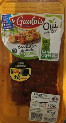 Brochettes de dinde mexicaine