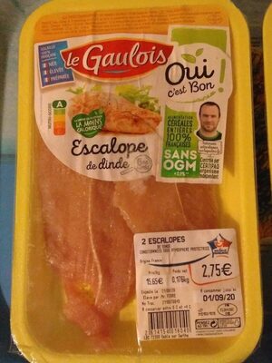 Escalope de dinde front packaging