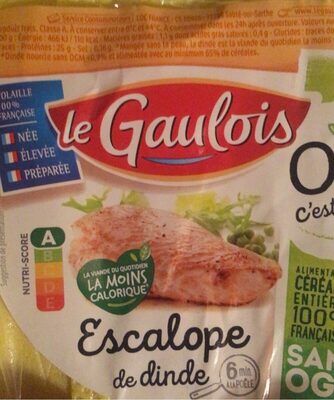 Escalope de dinde front packaging