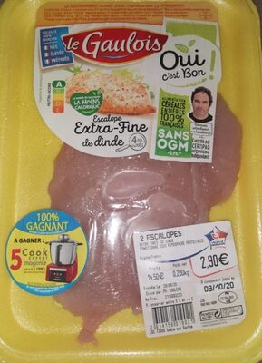 Escalope extra-fine de dinde front packaging