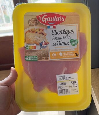 Escalope extra fine de dinde front packaging