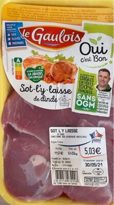 Sot ly laisse de dinde front packaging