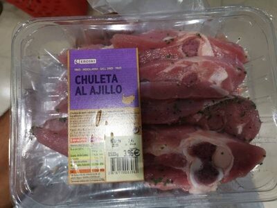 Chuleta de pavo al ajillo