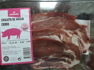 Chuleta de aguja de cerdo