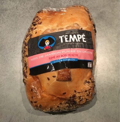 Tempé noix de jambon fumée en croûte front packaging