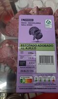 Estofado adobado de pavo al ajillo