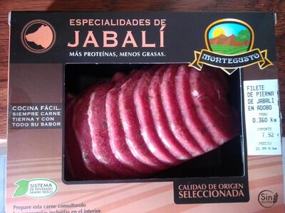 Filete de pierna de jabalí en adobo