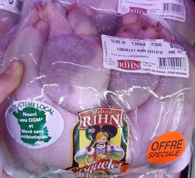Coquelet rihn certifié front packaging