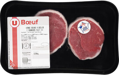Viande bovine - Tournedos filet Genisse, Nouvelle agriculture, 2 pièces