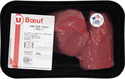 Viande bovine - pavé *** Genisse, Nouvelle agriculture, 2 pièces