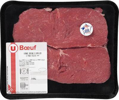 Viande bovine - Faux filet *** Genisse, France, 2 pièces