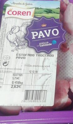 Estofado troceado pavo