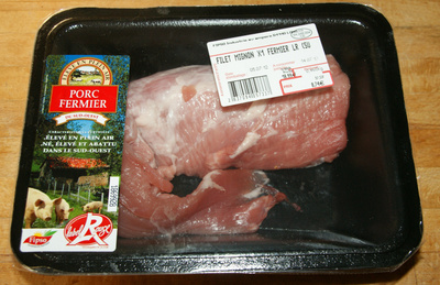 Filet mignon de porc fermier