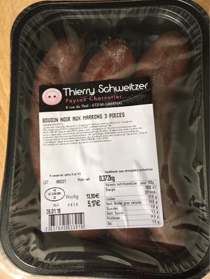 Boudin noir aux marrons