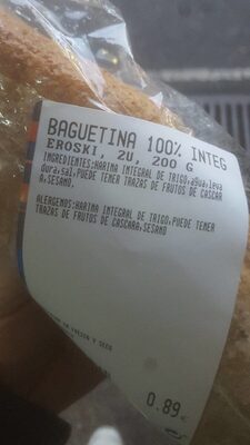 Baguetina 100% integral